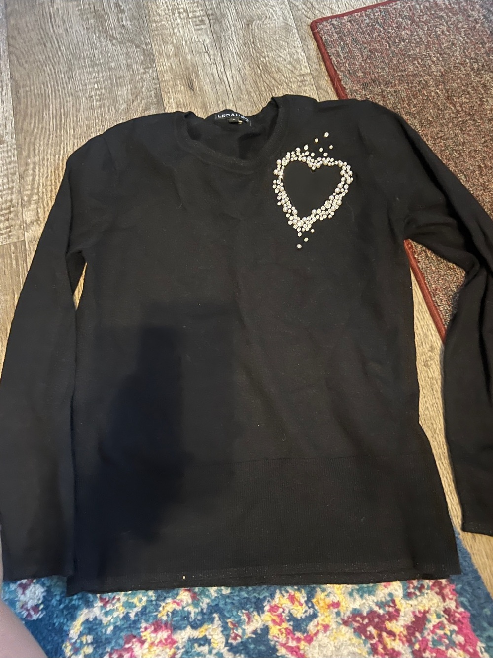 Leo & ugo Paris black sweater size 2